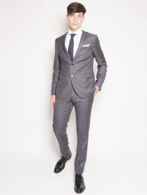 Dress with Clutch in Gray Equipment