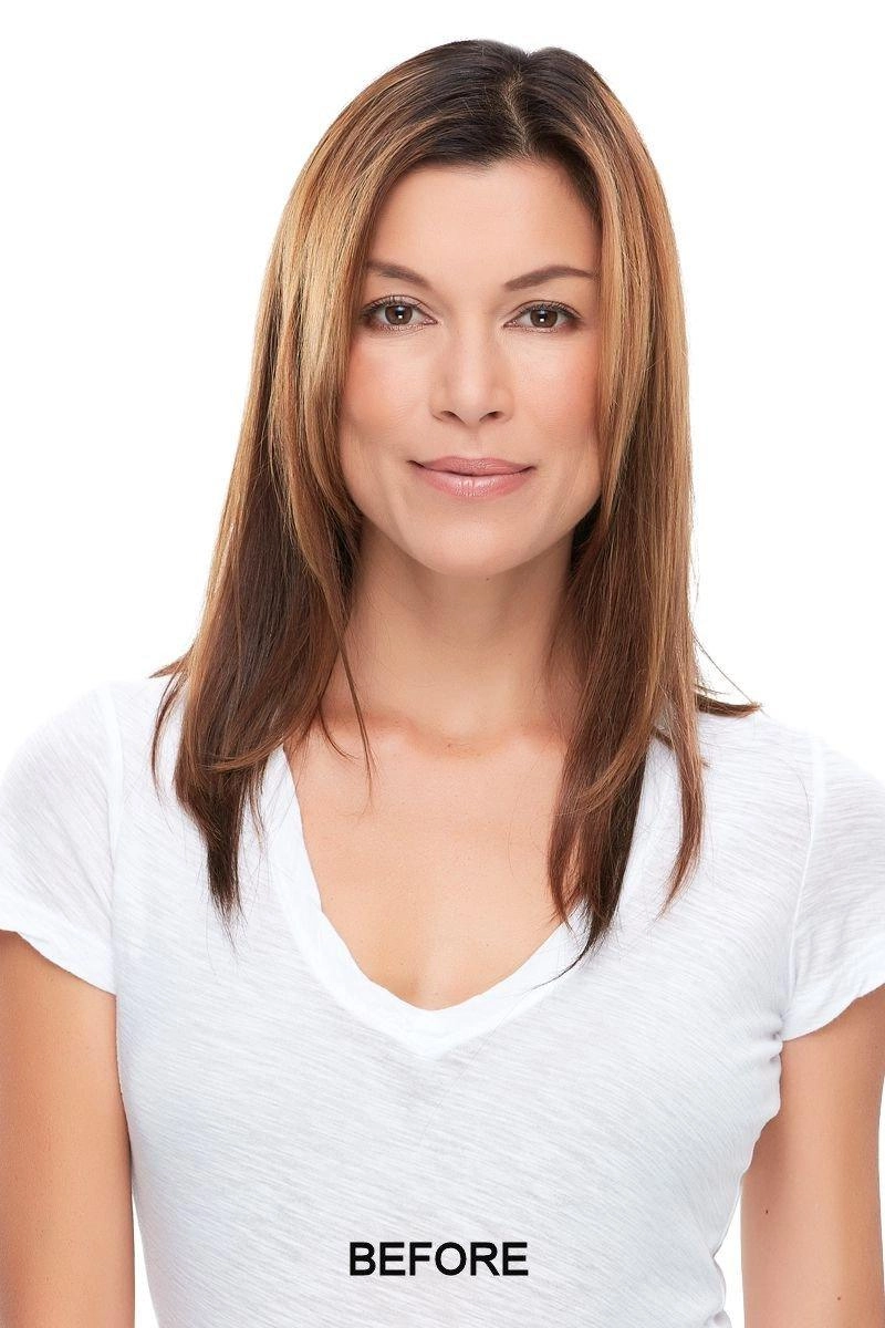 EasiPart 18" HH Hairpiece by easiHair |Human Hair (Monofilament Base)
