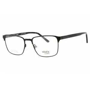 Elasta Men's Eyeglasses - Matte Black Acetate/Metal Square Frame | E 3124 0003 00