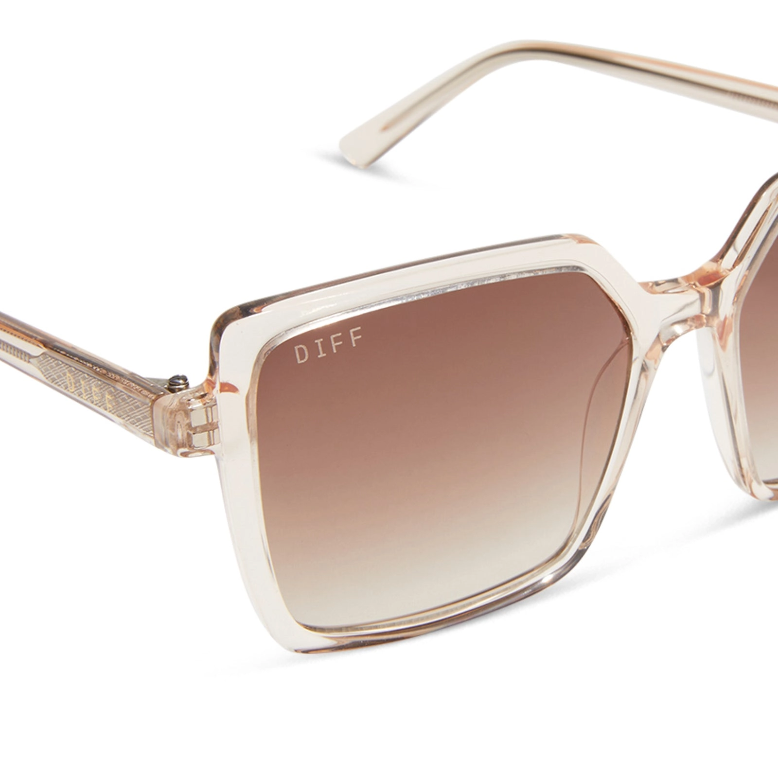 ESME - VINTAGE ROSE CRYSTAL   BROWN GRADIENT SUNGLASSES