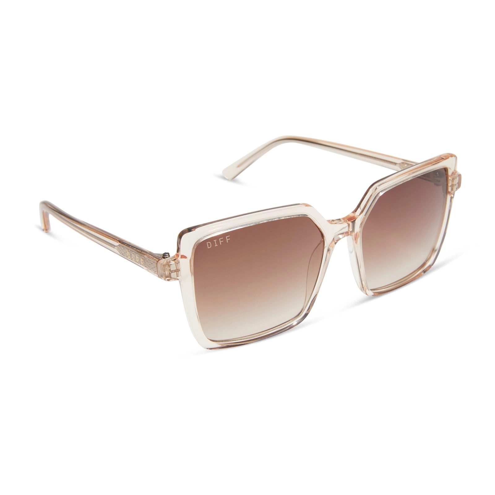 ESME - VINTAGE ROSE CRYSTAL   BROWN GRADIENT SUNGLASSES