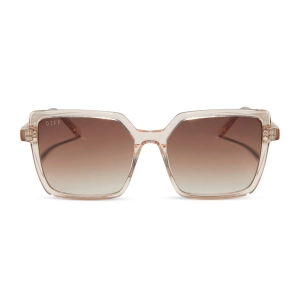 ESME - VINTAGE ROSE CRYSTAL   BROWN GRADIENT SUNGLASSES