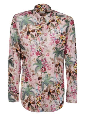Etro Floral Printed Long-Sleeved Shirt