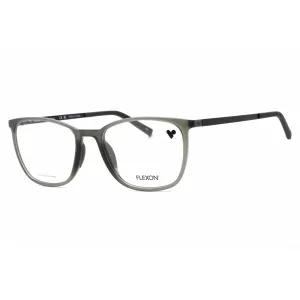 Flexon Men's Eyeglasses - Shiny Grey Acetate Rectangular Frame | FLEXON EP8013 023