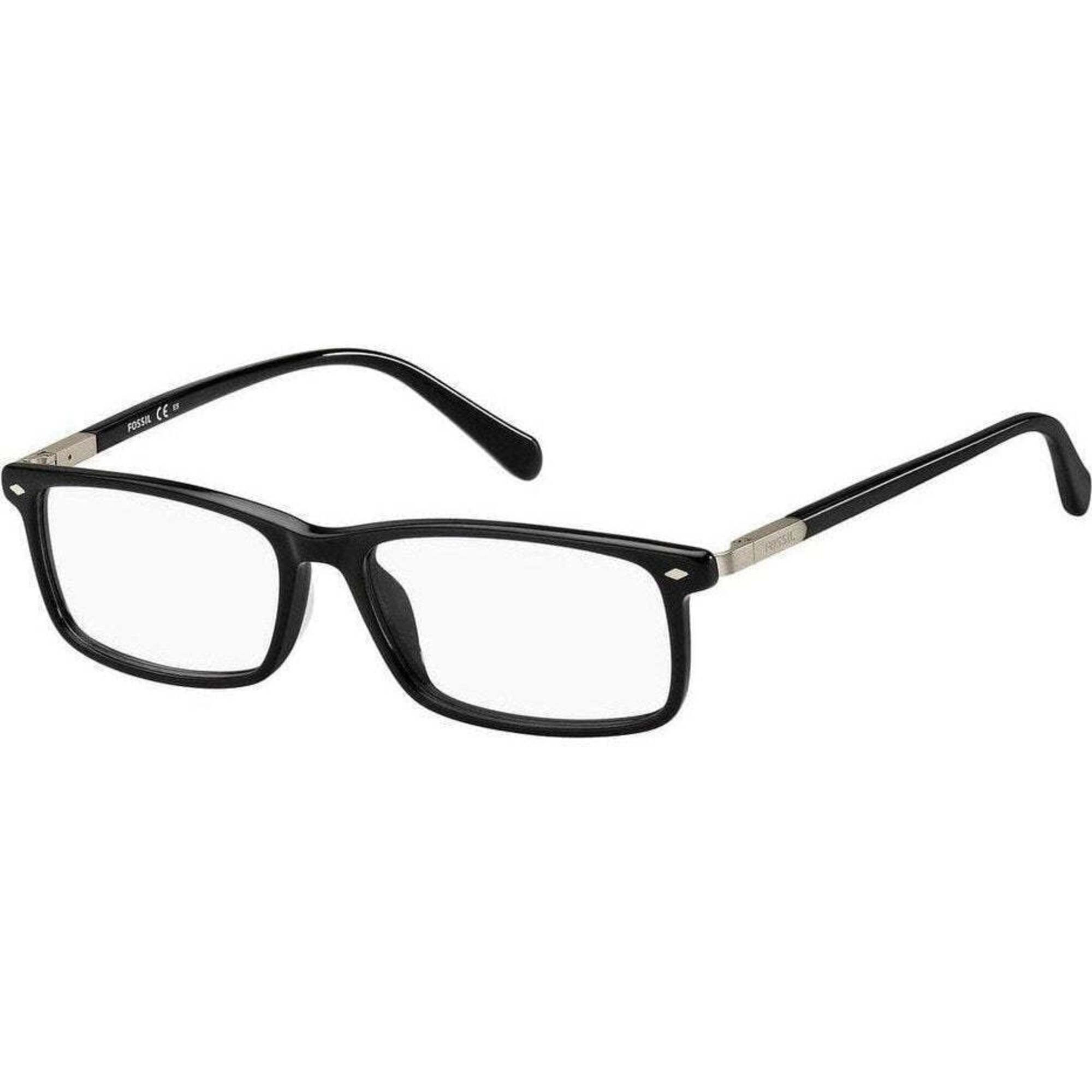 Fossil Men's Eyeglasses - Black Plastic Rectangular Frame | FOSSIL FOS 7067 807