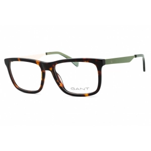 Gant Men's Eyeglasses - Dark Havana Plastic Rectangular Full Rim Frame | GA3294 052