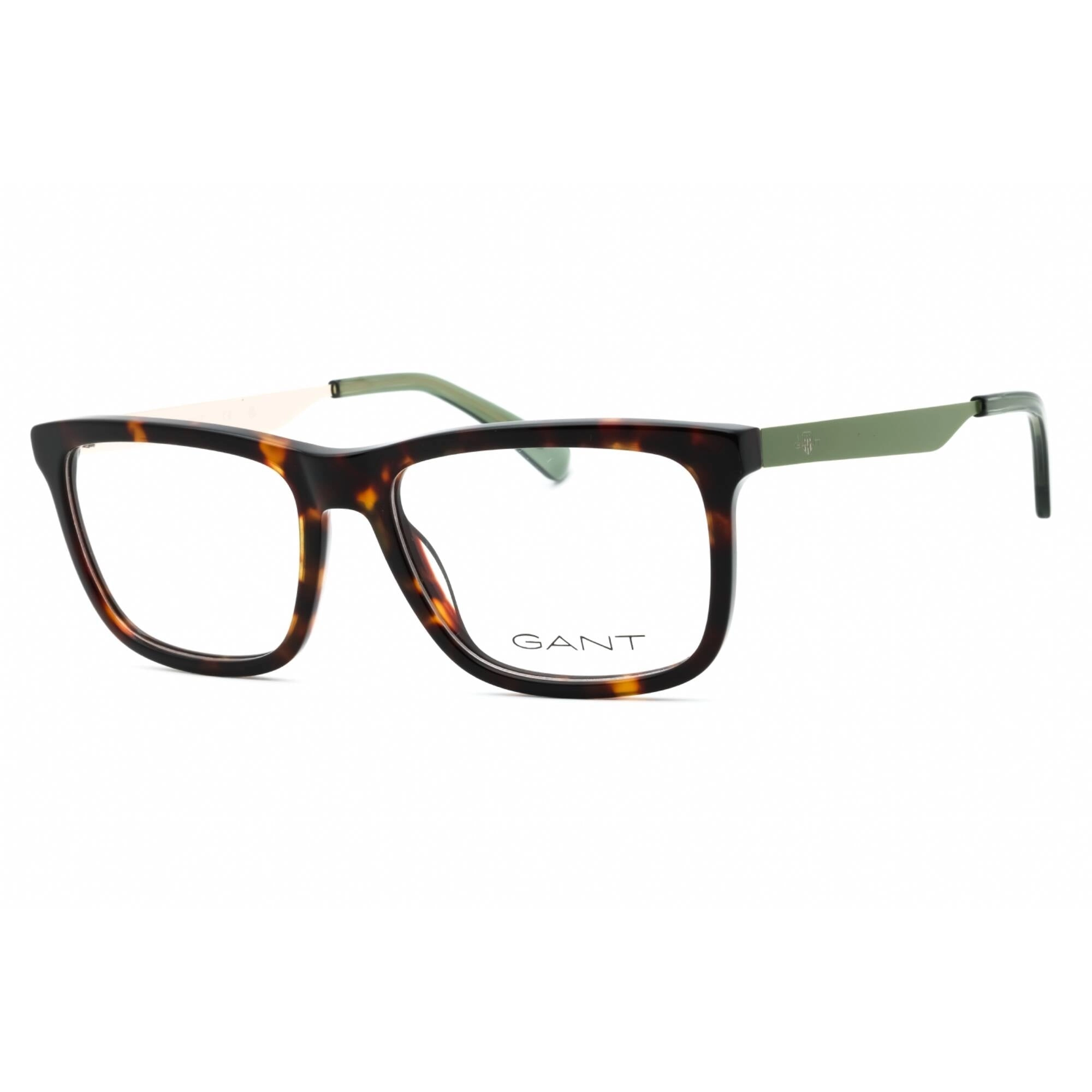 Gant Men's Eyeglasses - Dark Havana Plastic Rectangular Full Rim Frame | GA3294 052