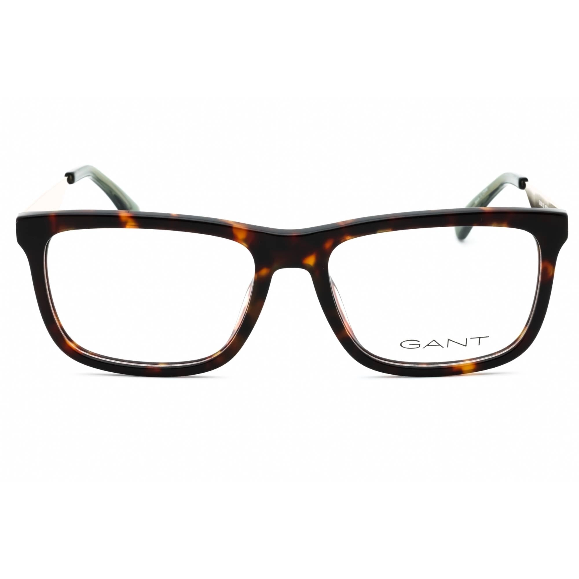Gant Men's Eyeglasses - Dark Havana Plastic Rectangular Full Rim Frame | GA3294 052
