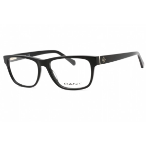 Gant Men's Eyeglasses - Shiny Black Plastic Rectangular Full Rim Frame | GA3272 001