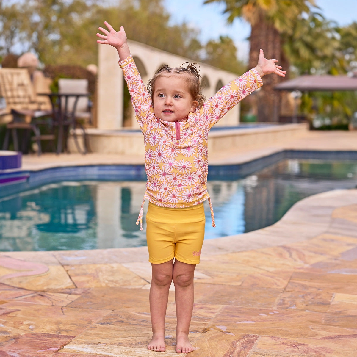 Girl's Reversible Active Swim Shorts