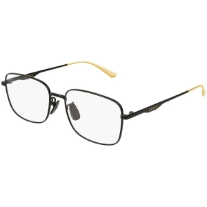 Gucci Men's Eyeglasses - Black Metal Square Frame Demo Lens | GUCCI GG0338OA 002