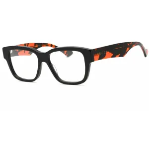 Gucci Men's Eyeglasses - Black/Havana Square Full Rim Plastic Frame | GG1428O 006