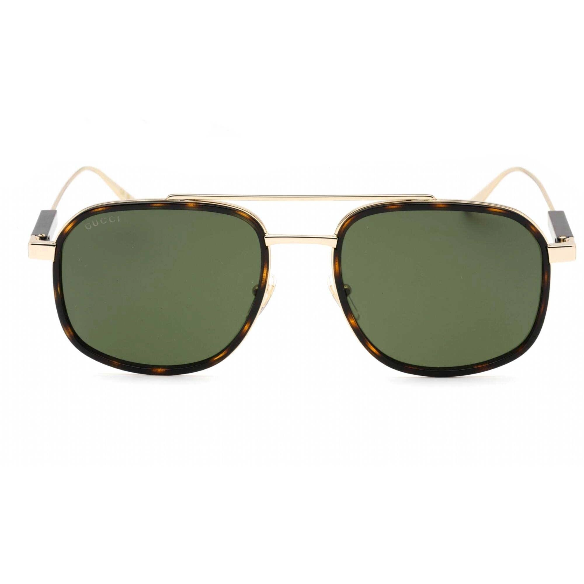 Gucci Men's Sunglasses - Havana/Gold Full Rim Metal Frame | GG1310S 002