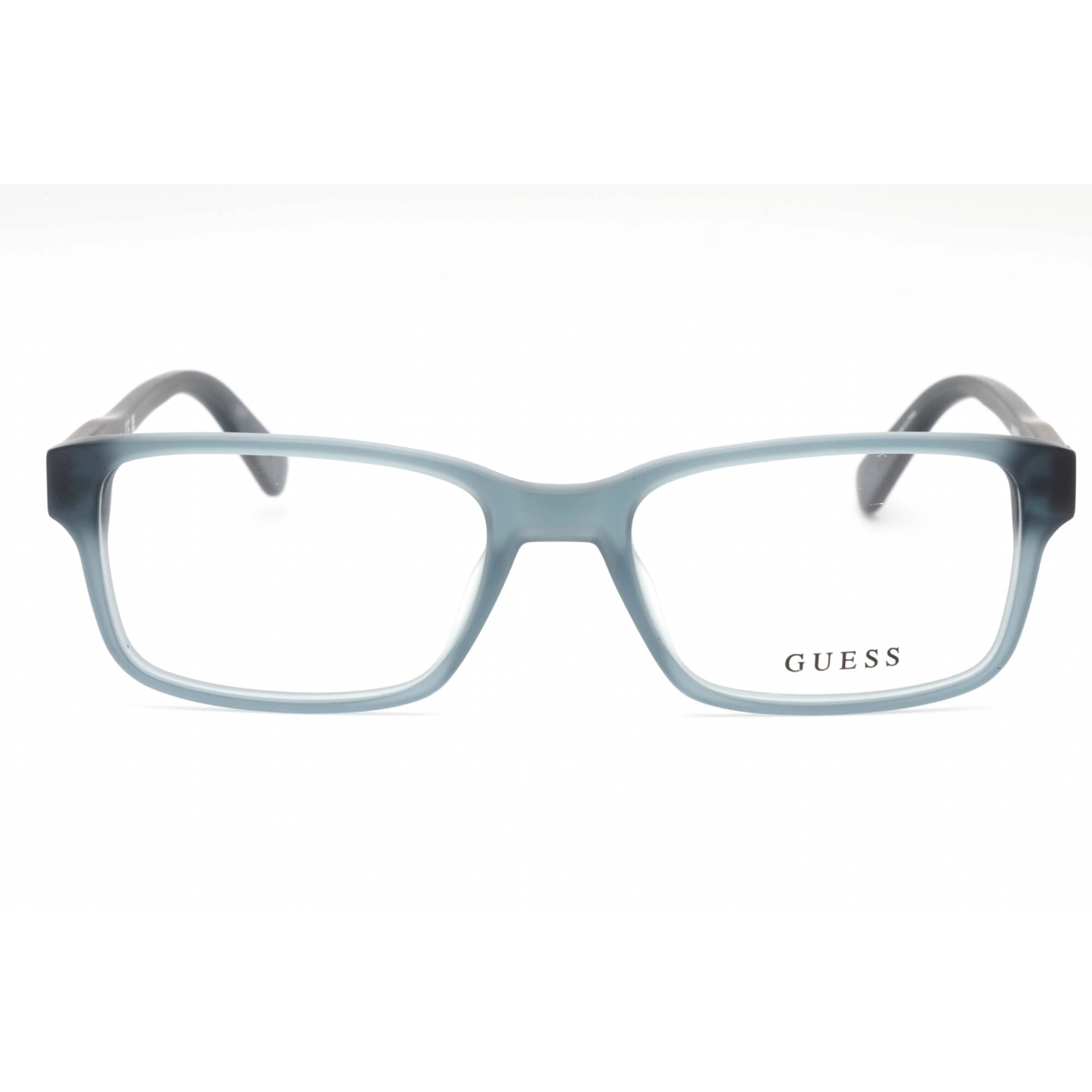Guess Men's Eyeglasses - Grey Plastic Rectangular Shape Full Rim Frame | GU1906 020