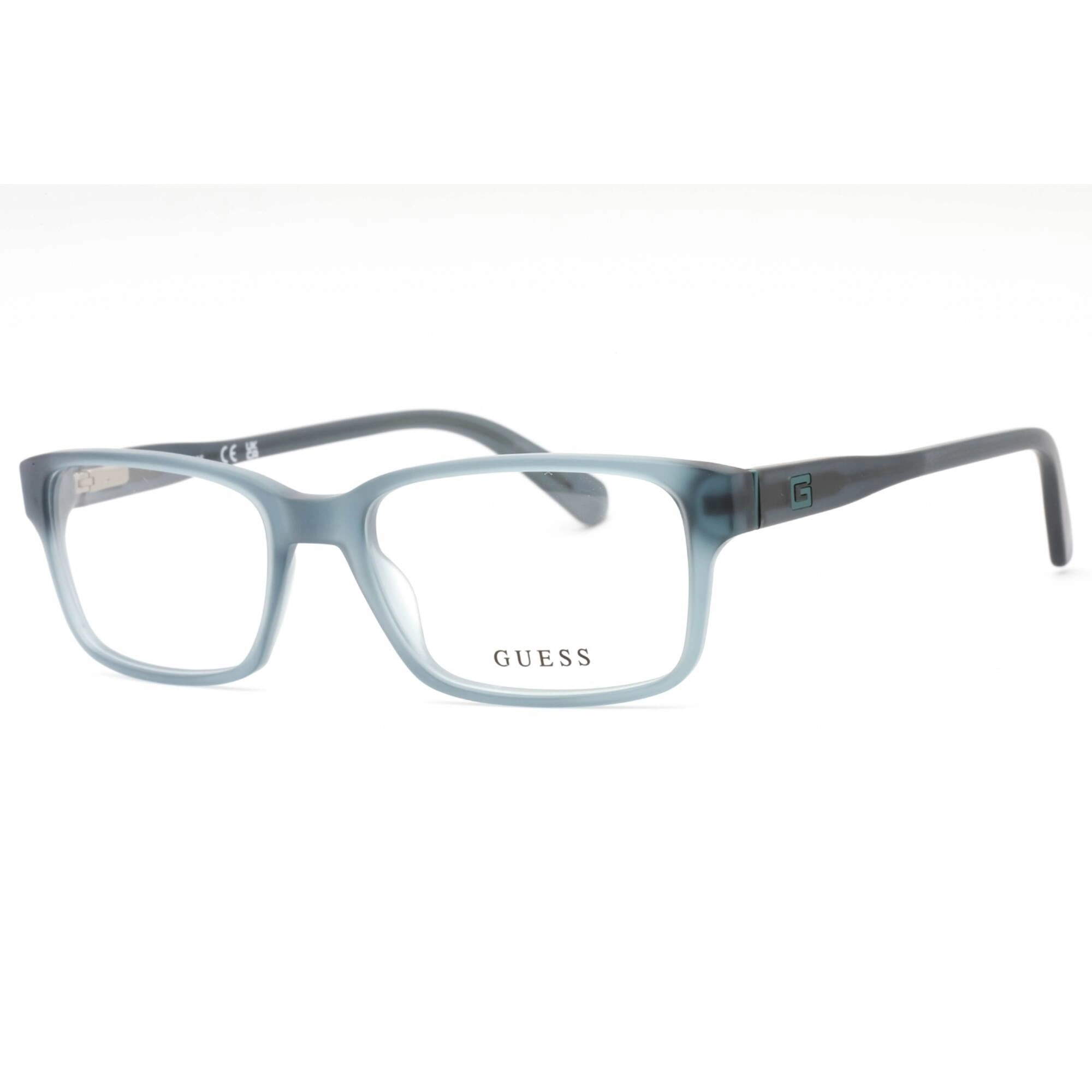 Guess Men's Eyeglasses - Grey Plastic Rectangular Shape Full Rim Frame | GU1906 020