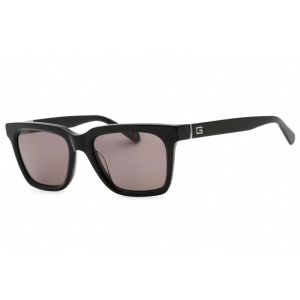 Guess Men's Sunglasses - Full Rim Shiny Black Plastic Rectangular Frame | GU00064 01A