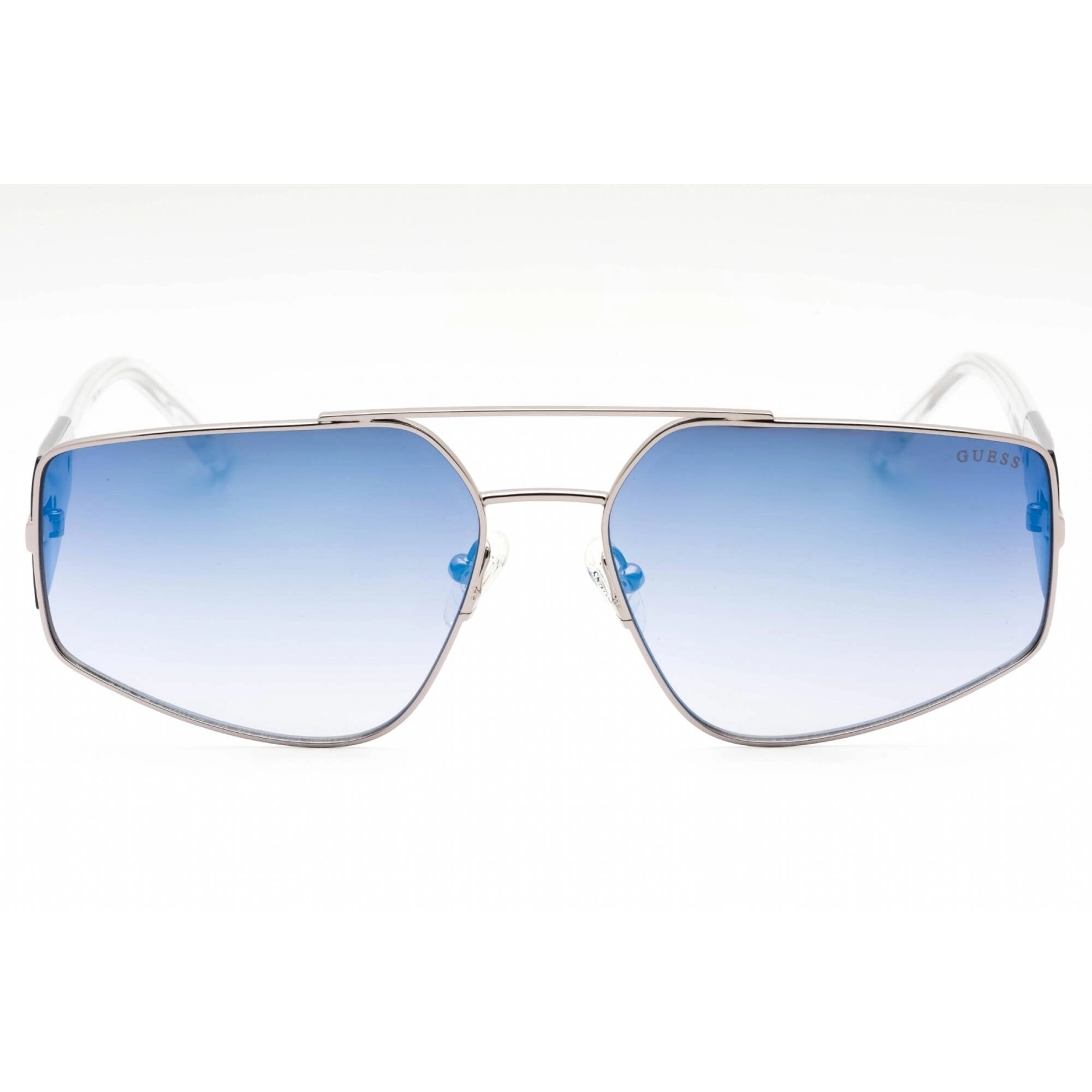 Guess Men's Sunglasses - Shiny Gunmetal Metal Aviator Full Rim Frame | GU00091 08X