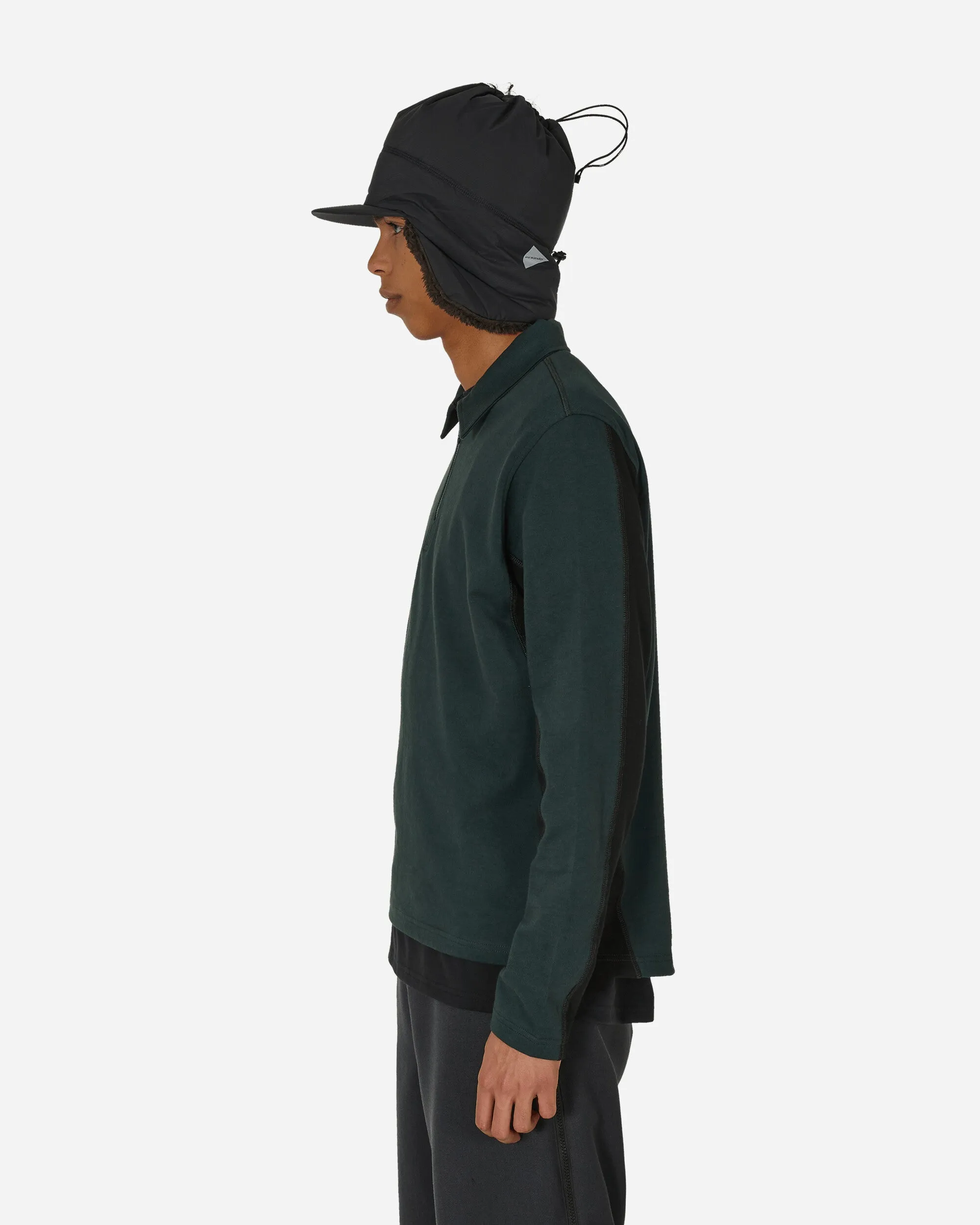 Half Zip Polo Sweater Forest Green