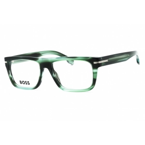Hugo Boss Men's Eyeglasses - Green Horn Plastic Square Full Rim | BOSS 1503 06AK 00
