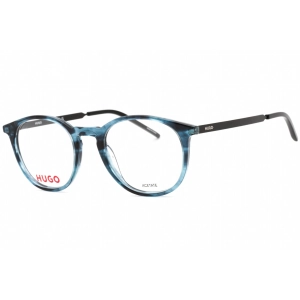 Hugo Men's Eyeglasses - Striped Blue Acetate/Metal Full Rim Frame | HG 1017 0AVS 00
