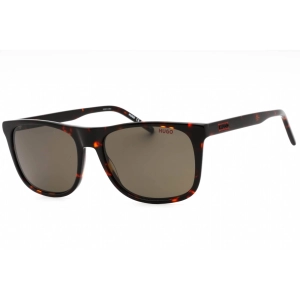 Hugo Men's Sunglasses - Havana Plastic Square Shape Full Rim Frame | HG 1194/S 0086 IR