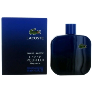 Lacoste Men's EDT Spray - L.12.12 Magnetic Artemisia, Bamboo, Juniper Top Notes, 5.9oz