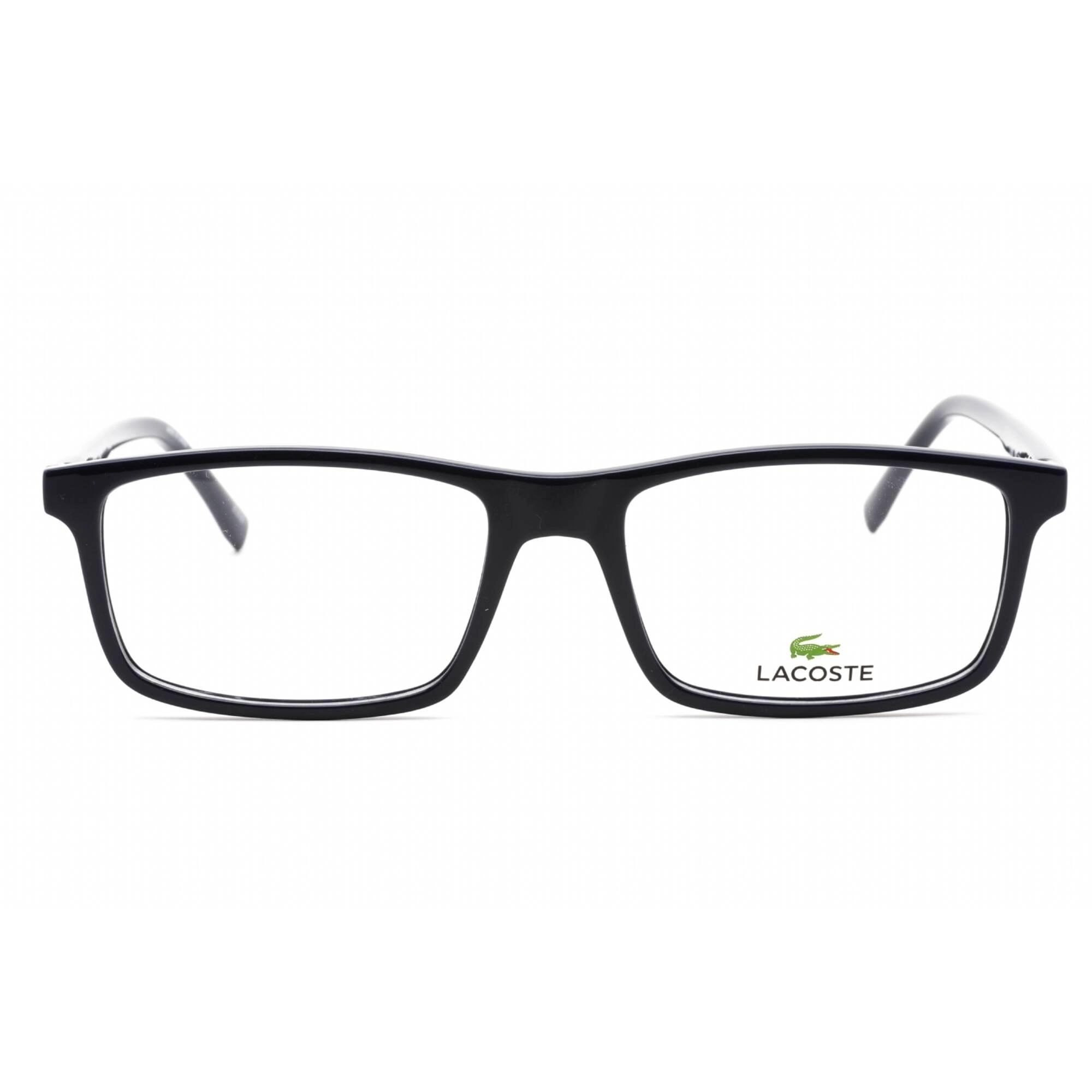 Lacoste Men's Eyeglasses - Full Rim Blue Plastic Rectangular Shape Frame | L2858 424