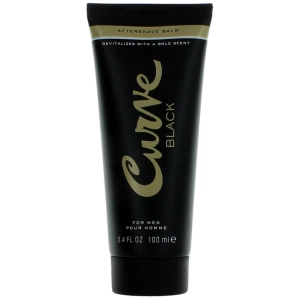 Liz Claiborne Men's Aftershave Balm - Curve Black Bergamot, Lemon Top Note, 3.4 oz