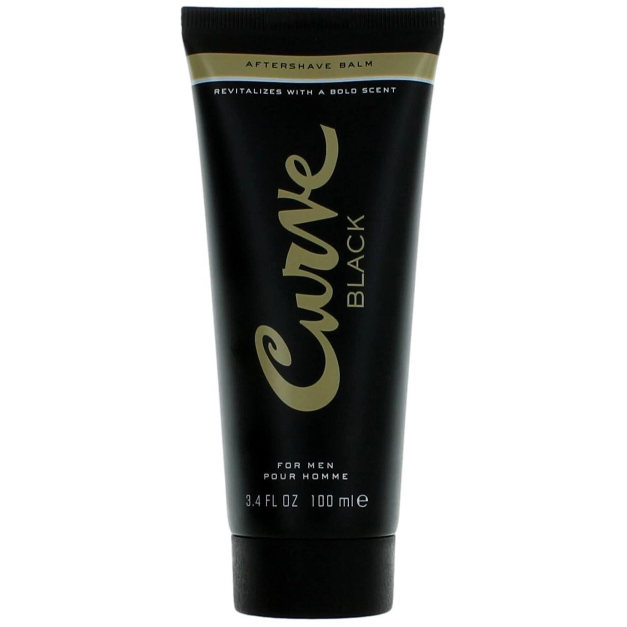 Liz Claiborne Men's Aftershave Balm - Curve Black Bergamot, Lemon Top Note, 3.4 oz