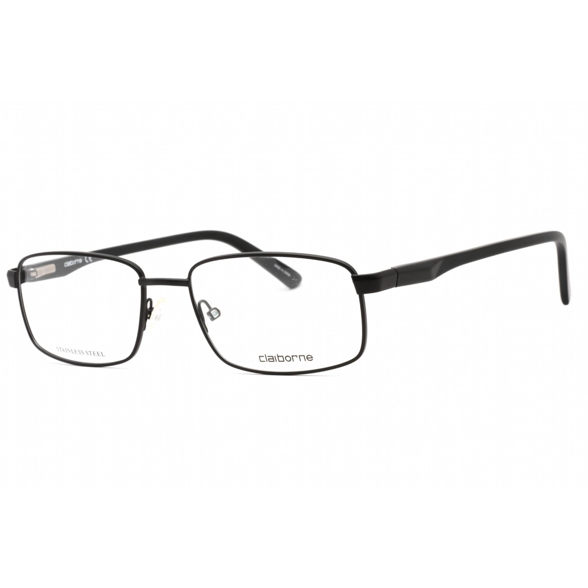Liz Claiborne Men's Eyeglasses - Matte Black Rectangular Metal Frame | CB 260 0003 00