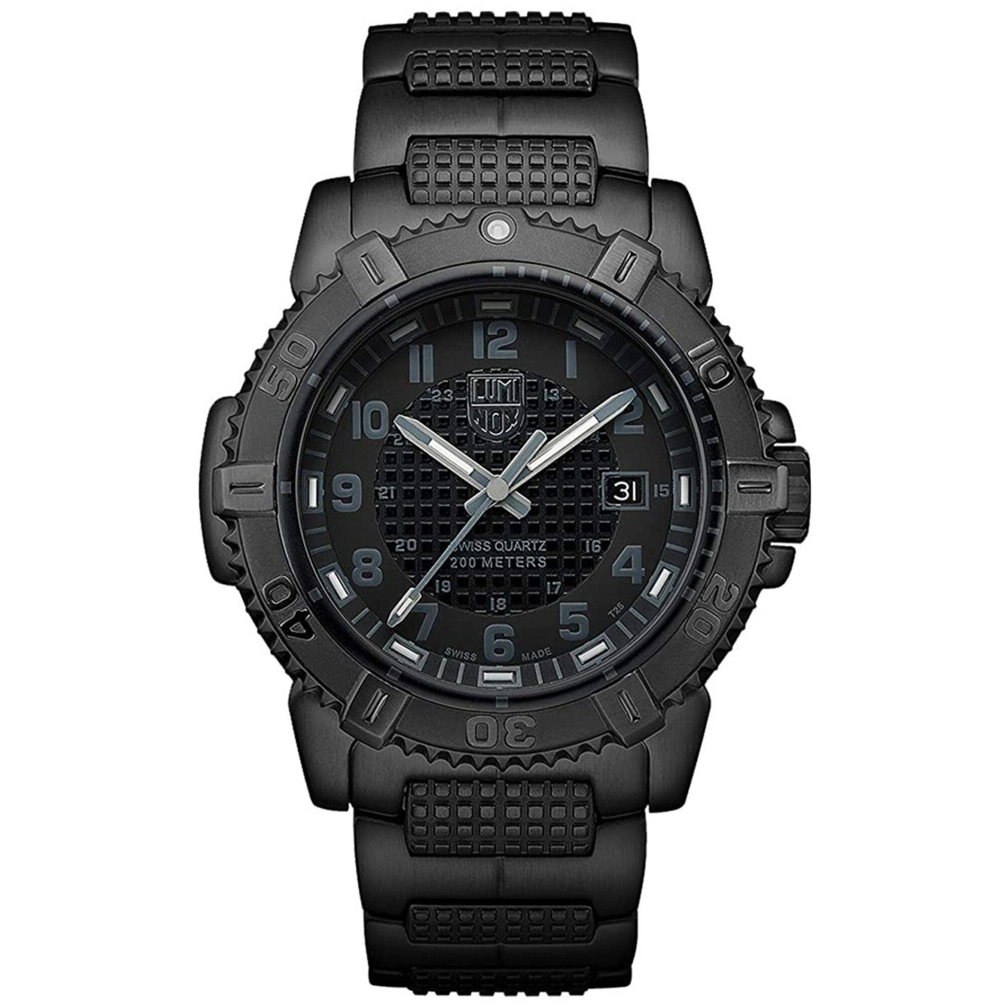 Luminox Men's Watch - Modern Mariner Quartz Black Dial Steel Bracelet | XS.6252.BO