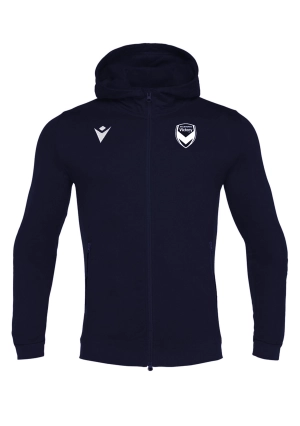 Macron Kids' Melbourne Victory Travel Staff Full Zip Hooded Top <br> 58567890