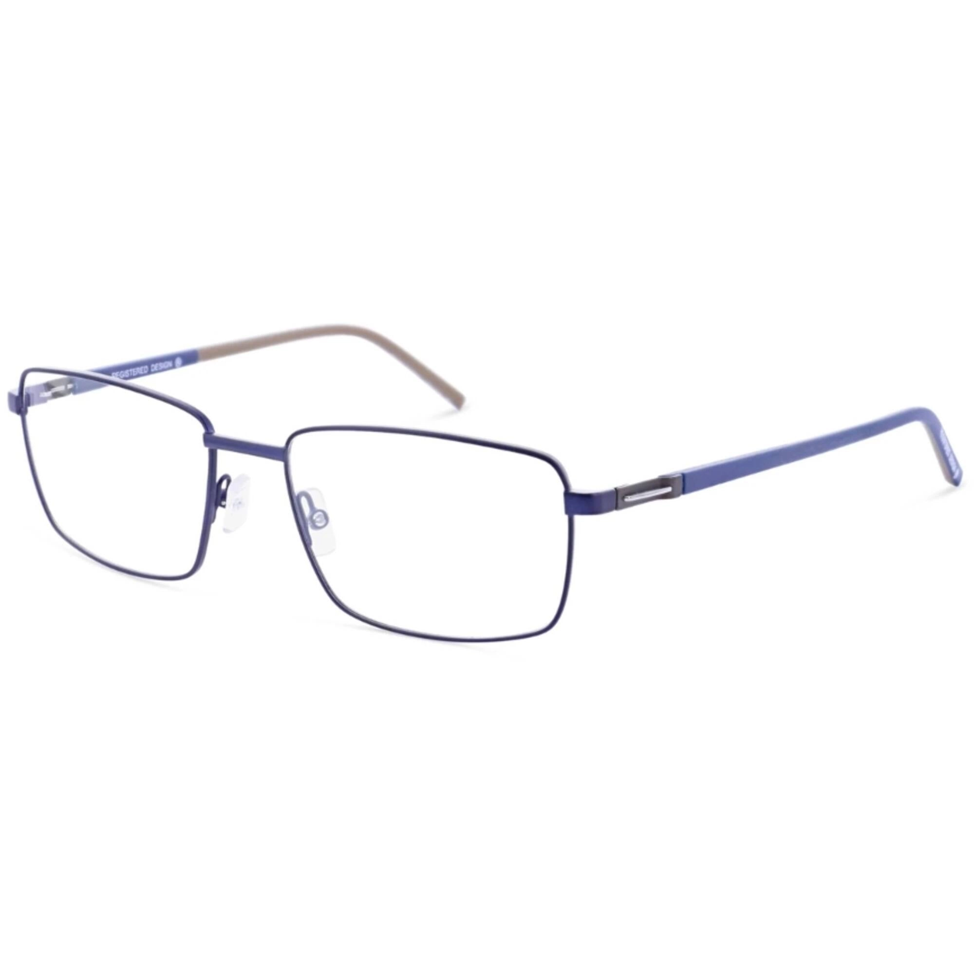 Morel Men's Eyeglasses - Blue Metal Full Rim Square Frame Demo Lens | 30214L NG09