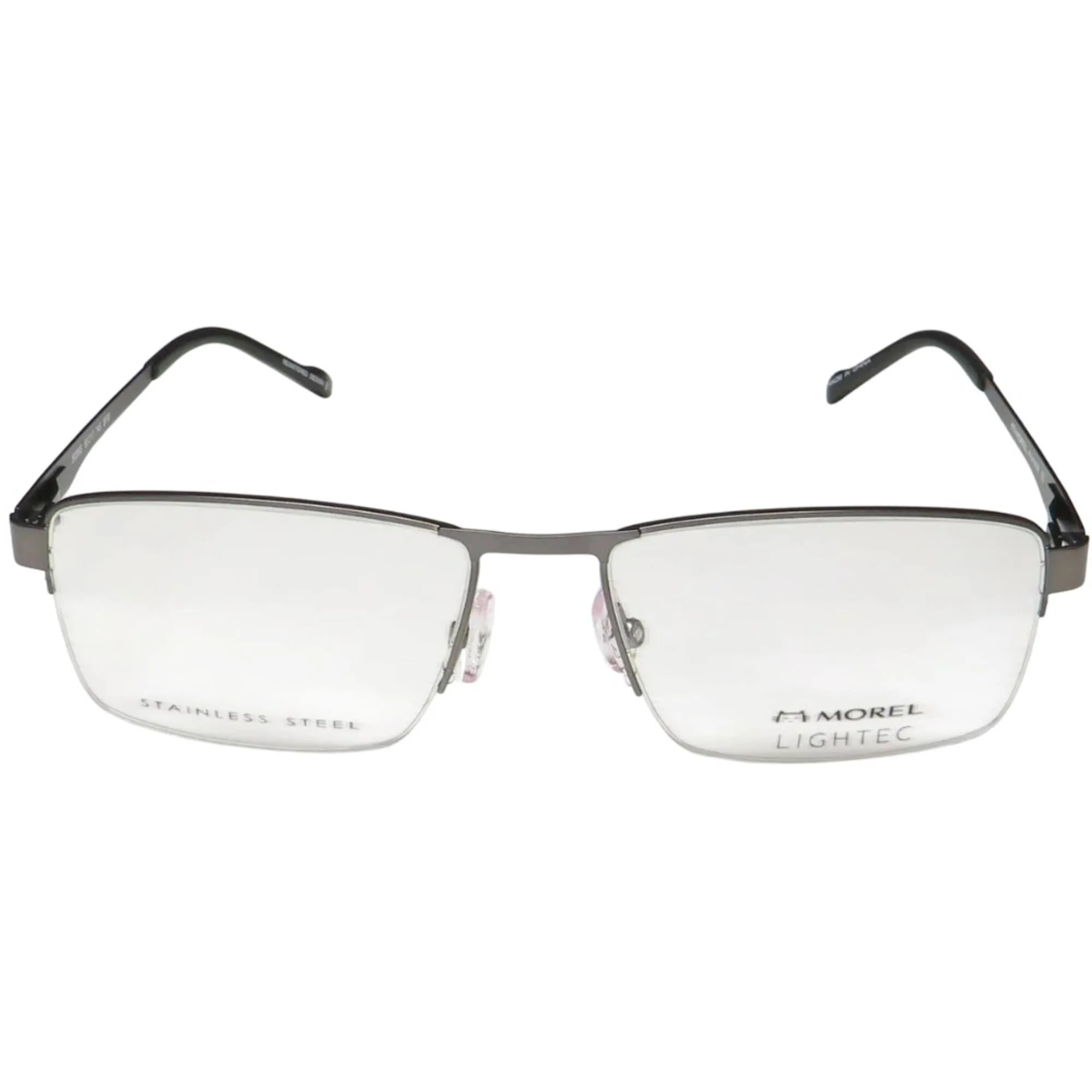 Morel Men's Eyeglasses - Gunmetal Metal Half Rim Rectangular Shape Frame | 30296S SP05
