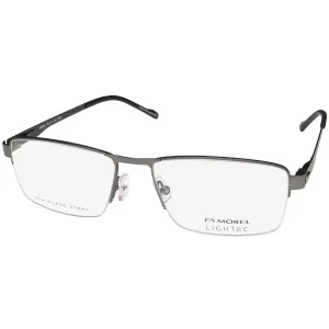 Morel Men's Eyeglasses - Gunmetal Metal Half Rim Rectangular Shape Frame | 30296S SP05