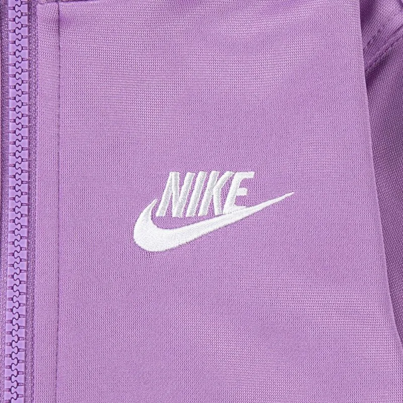 NIKE KID'S LOGO TAPING FUCHSIA FULL ZIP TRACKSUIT