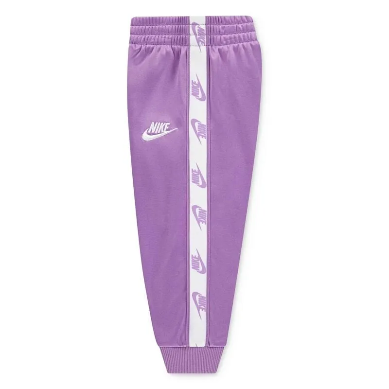 NIKE KID'S LOGO TAPING FUCHSIA FULL ZIP TRACKSUIT