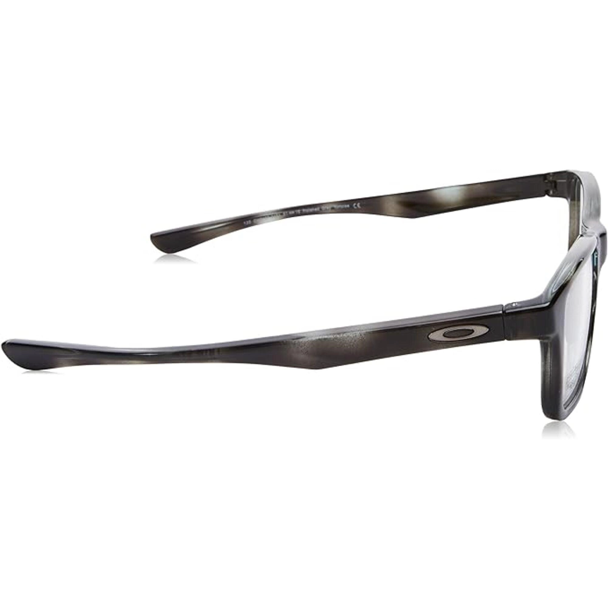 Oakley Men's Eyeglasses - Polished Grey Tort Plastic Square Frame | OAKLEY 0OX8107 4