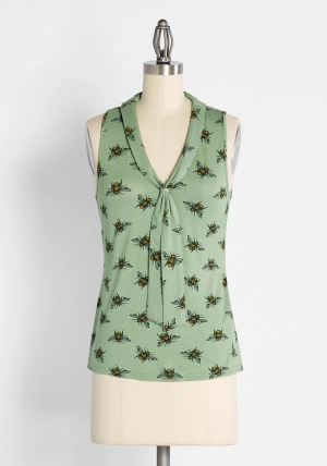 Office to Goodness Sleeveless Knit Top