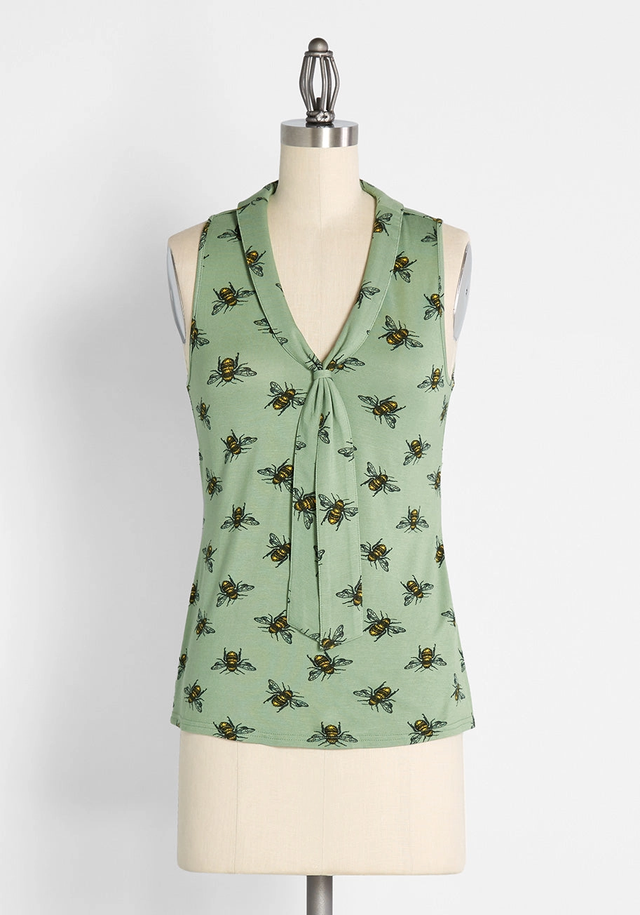 Office to Goodness Sleeveless Knit Top