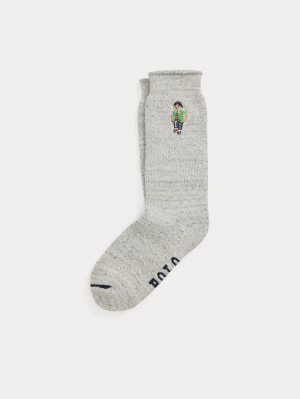 Padded socks embroidered with Gray Polo Bear