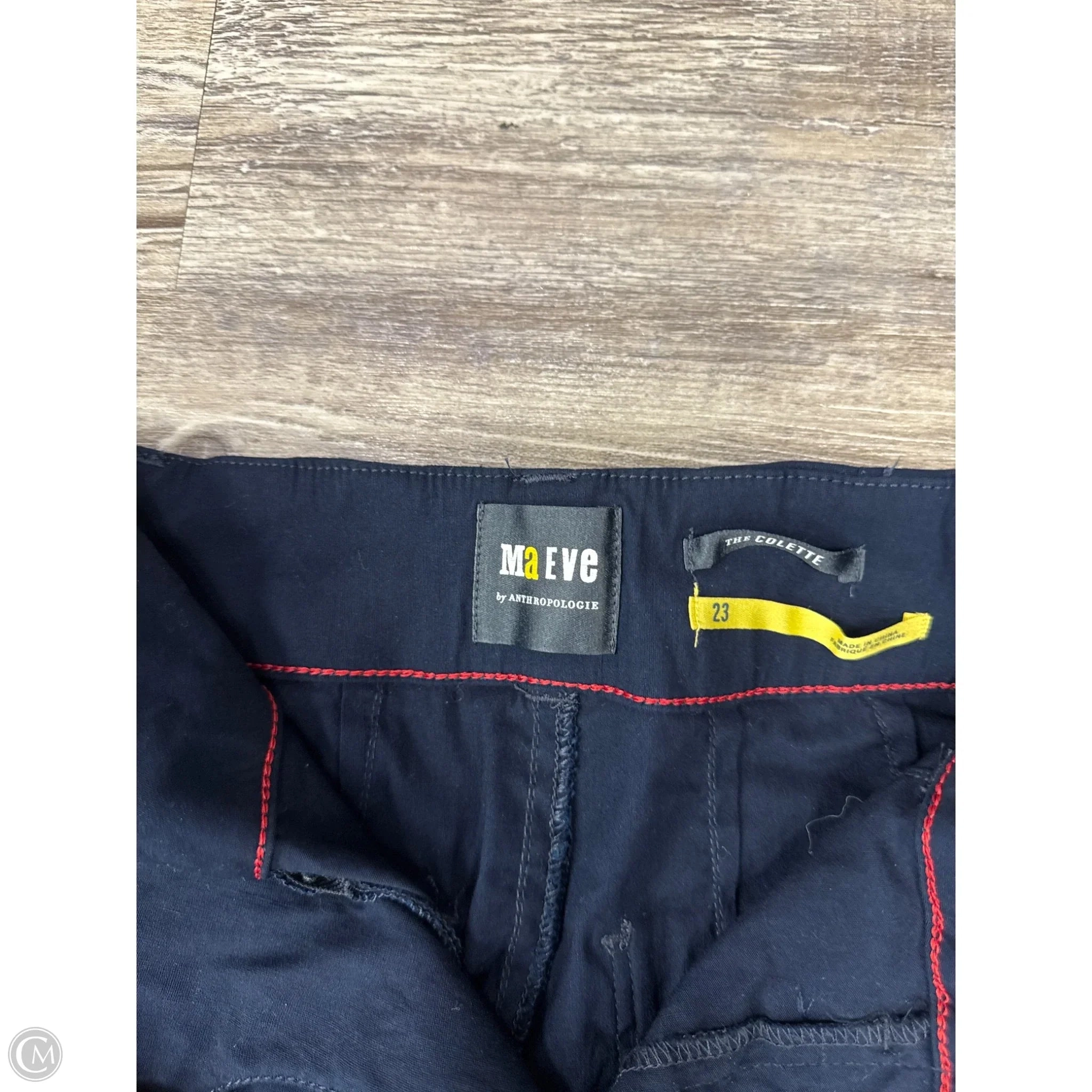 Pants Cropped By Maeve In Blue, Size: 0