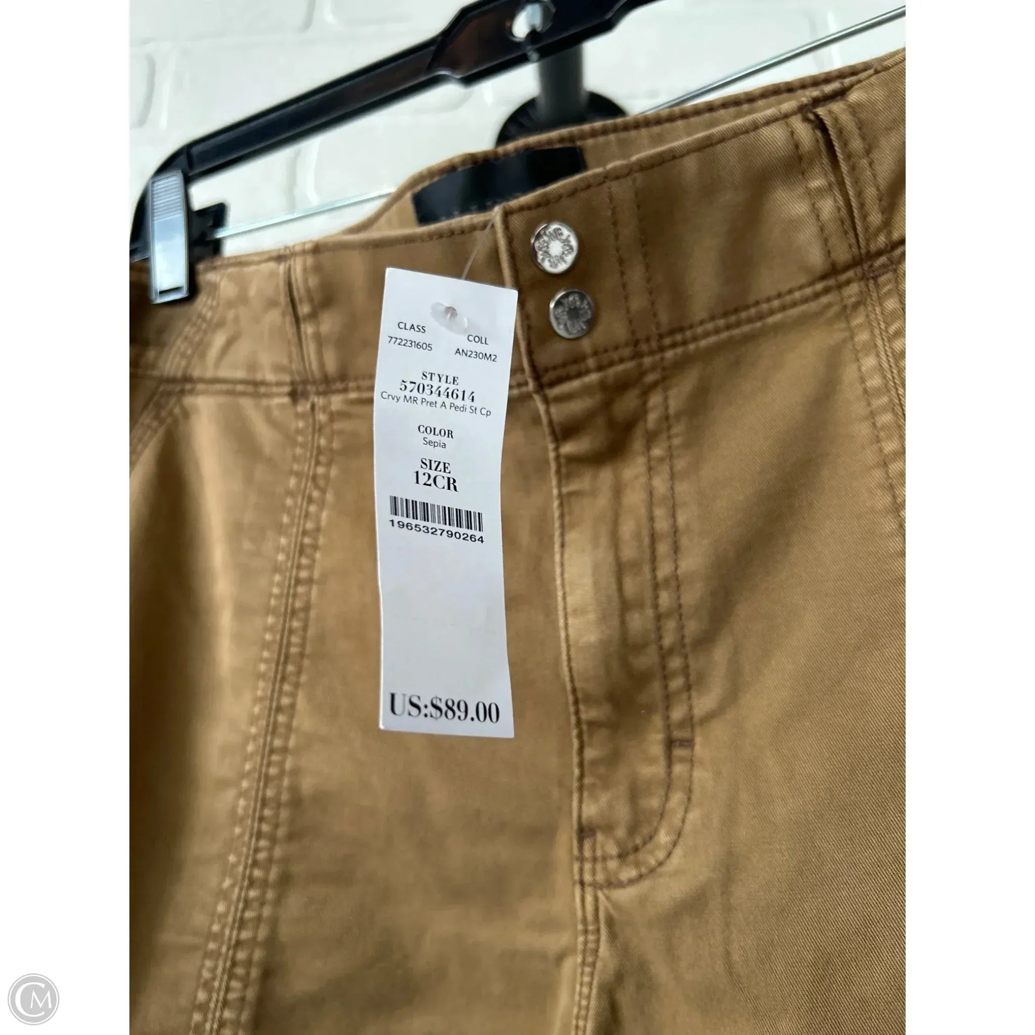 Pants Cropped By White House Black Market In Brown, Size: 12