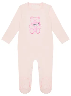 Pink Stretch Jersey Overall (0-12M)