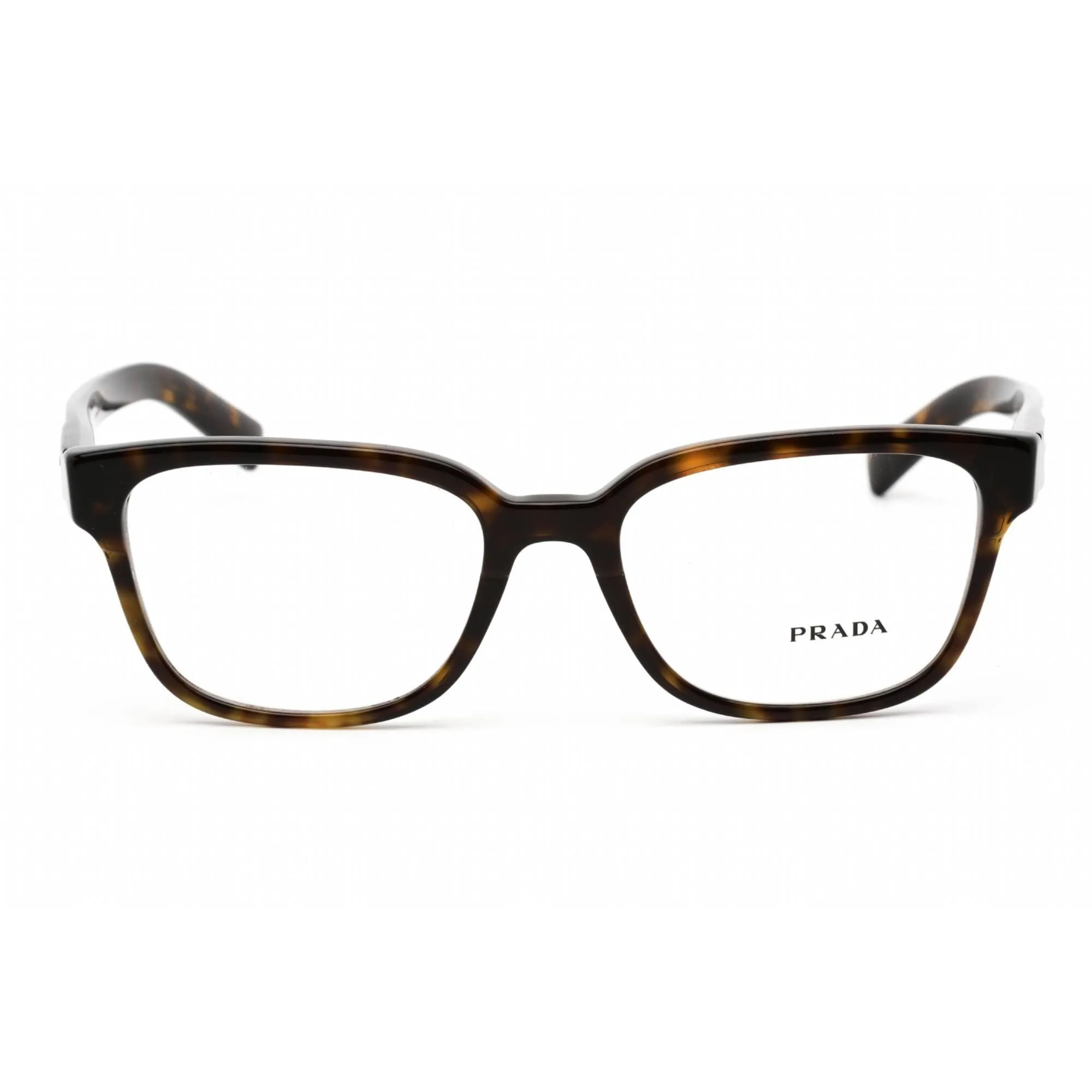 Prada Men's Eyeglasses - Clear Lens Tortoise Plastic Square Frame | 0PR 04YV 2AU1O1