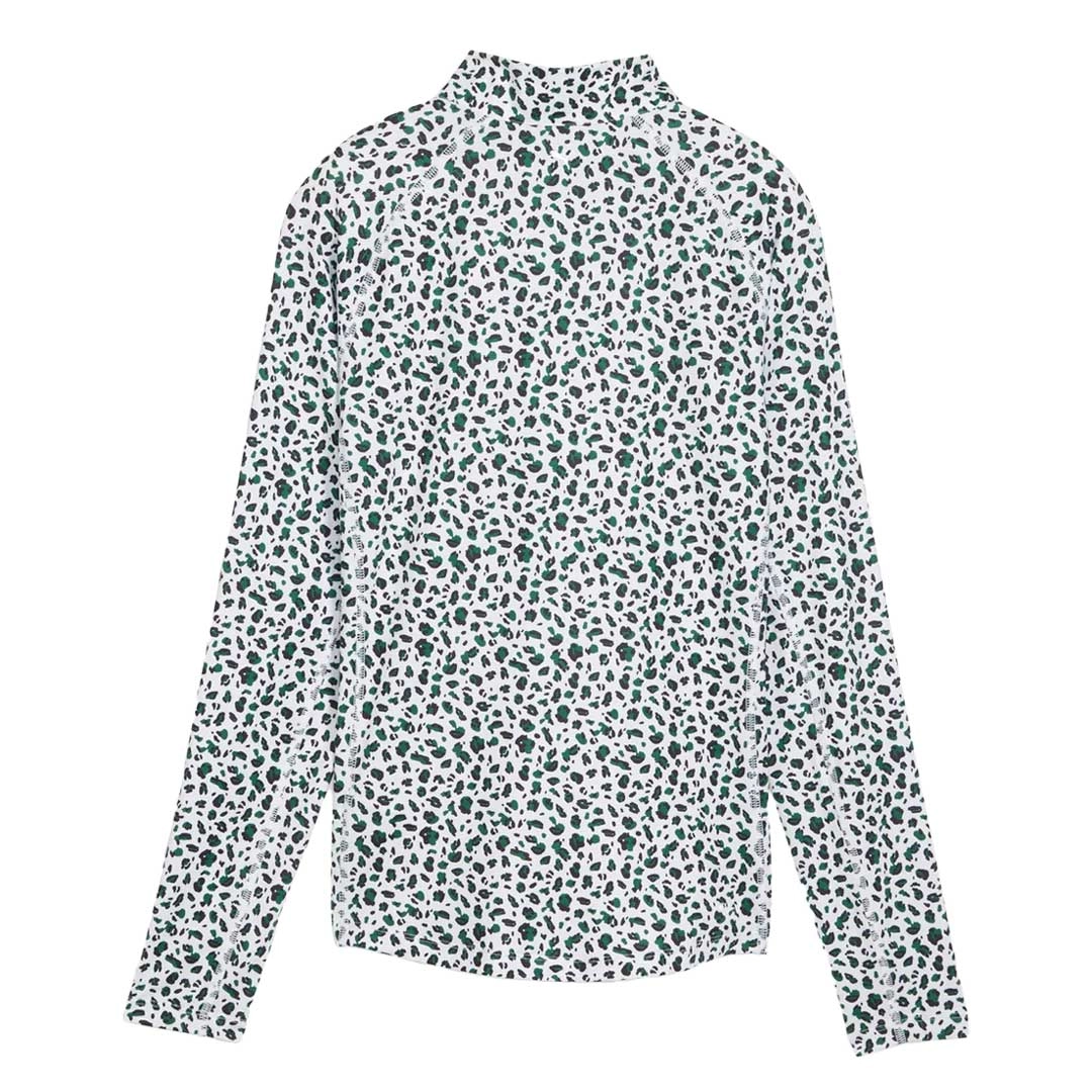 Puma - Women's You-V Leopard Quarter-Zip Golf Sweater (623929 01)