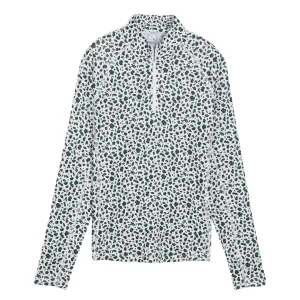 Puma - Women's You-V Leopard Quarter-Zip Golf Sweater (623929 01)