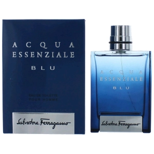 Salvatore Ferragamo Men's Eau De Toilette Spray - Acqua Essenziale BLU, 3.4 oz