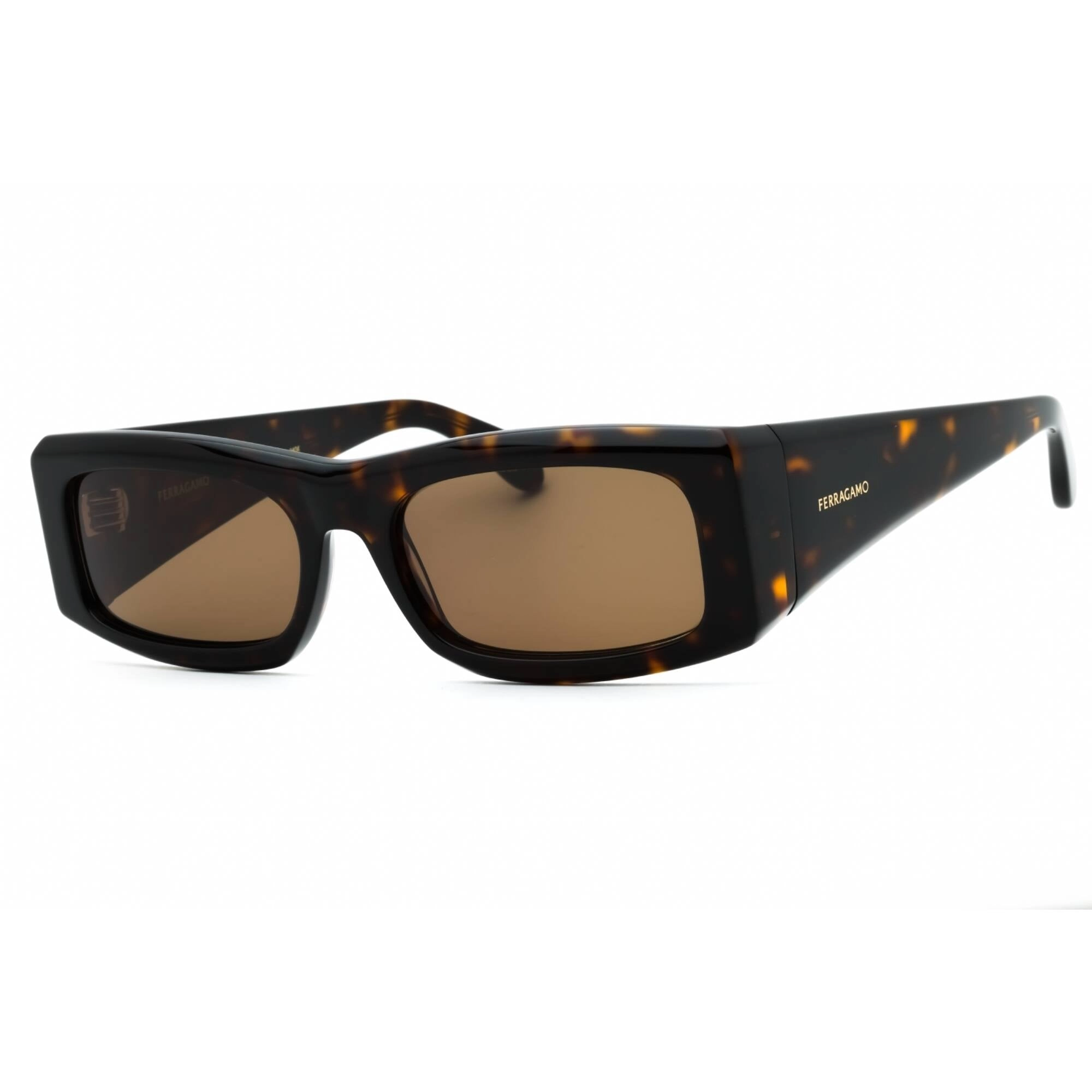 Salvatore Ferragamo Men's Sunglasses - Dark Tortoise Frame Brown Lens | SF2012S 242