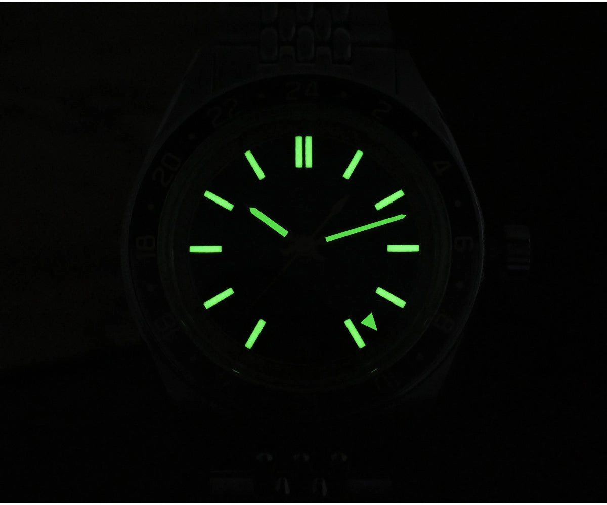 San Martin Vintage Style NH34 GMT Men Watch SN0116G-V6